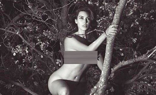 Photo of अब किम कर्दशियां ने Nude हो पेड़ पर चढ़कर कराया Photo shoot