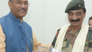 Photo of कर्नल एचआरएस राणा से मिले मुख्यमंत्री, दिया स्मृति चिन्ह