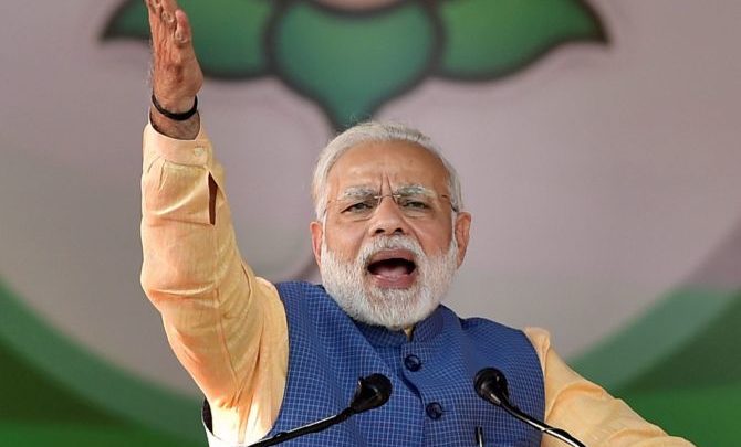 प्रधानमंत्री नरेंद्र मोदी ने रुद्रपुर में की विजय शंखनाद रैली