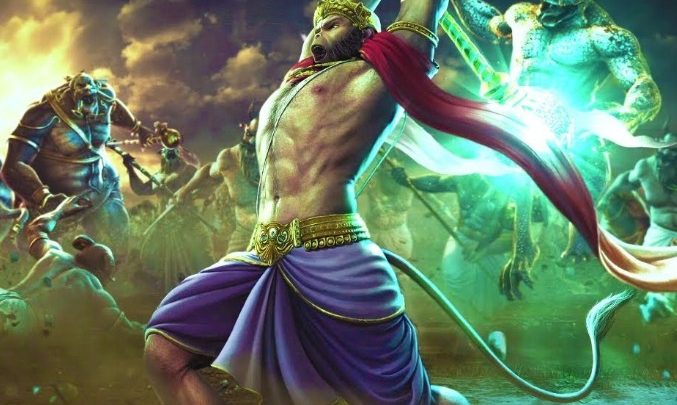 भगवान हनुमान रमायण के एक महाशक्तिशाली योद्धा थे
