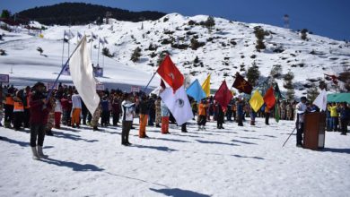 Photo of औली में नेशनल स्कीइंग एंड स्नोबोर्ड चैम्पियनशिप का हुआ शानदार आगाज़, देखें तस्वीरें