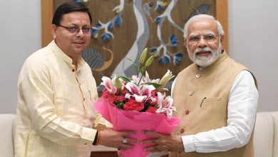 Photo of सीएम धामी ने प्रधानमंत्री से की भेंट, विकास और मार्गदर्शन के लिए उत्तराखंड की जनता की ओर से व्यक्त किया आभार