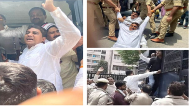 Photo of National Herald Case: लखनऊ में कांग्रेस कार्यकर्ताओं का हल्लाबोल, सड़क पर लेटकर किया प्रदर्शन