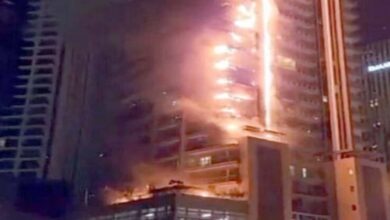 Photo of दुबई की इमारत में लगी आग, 16 की मौत, मृतकों में केरल के दंपति भी शामिल